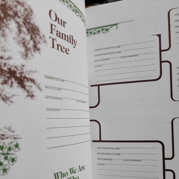Our Family Tree Genealogy Book Hardcover journal for A History of Your Family - Picture 3 of 8